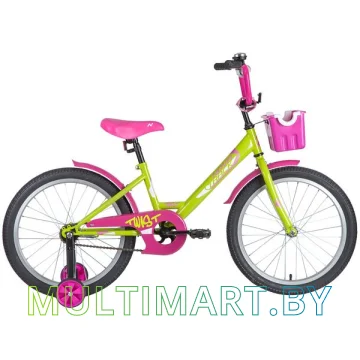 Детский велосипед Novatrack Twist New 201TWIST.GNP20 (зеленый/розовый, 2020)